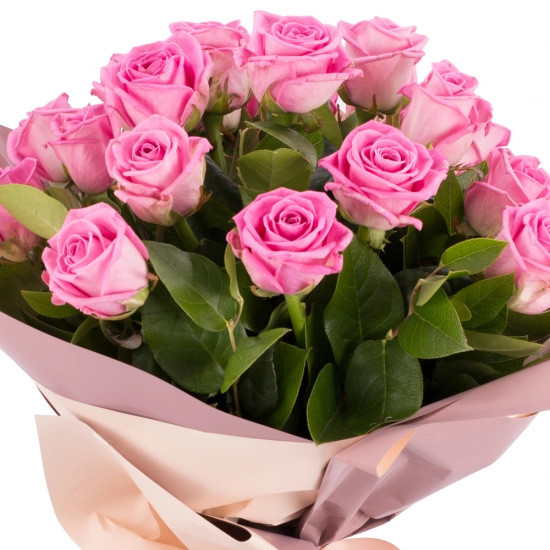 Buchet de 19 Trandafiri roz