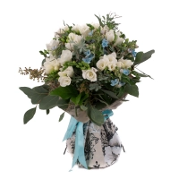 Bijuterie discreta: buchet frezii si oxypetalum superb. 2