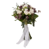 Buchet de 19, Frezii, Albe, Frezie, 10, Astrantia, Grena, Verdeață 2