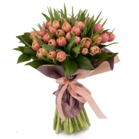 Buchet din  49, Lalele, Roz, Lalea, Verdeață 2
