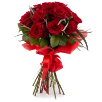 Știi ca te iubesc: buchet elegant cu 15 trandafiri rosii. 2